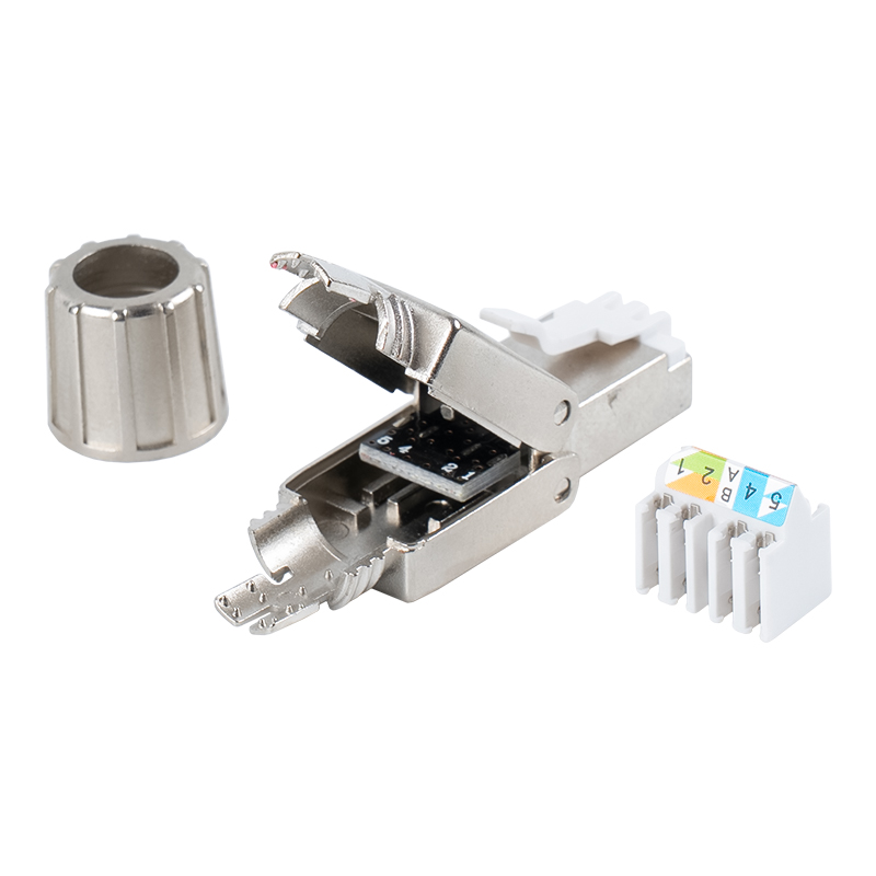 Cat7 Shielded Toolless RJ45 Connector RJ-G40S-1-C7 Cat7 Shielded Toolless RJ45 Connector RJ-G40S-1-C7
