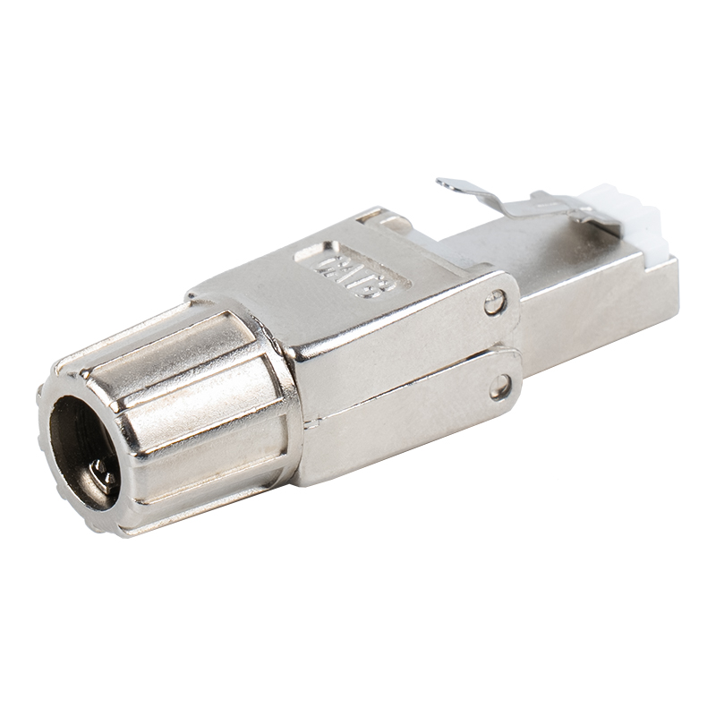 Cat8 Shielded Metal BuckleToolless RJ45 Connector RJ-G40S-2-C8