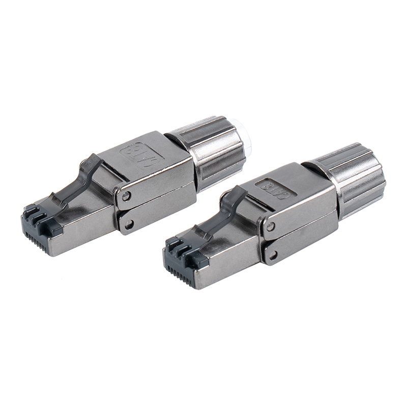Cat8 Shielded Metal BuckleToolless RJ45 Connector RJ-G40S-2-C8 Cat8 Shielded Metal BuckleToolless RJ45 Connector RJ-G40S-2-C8