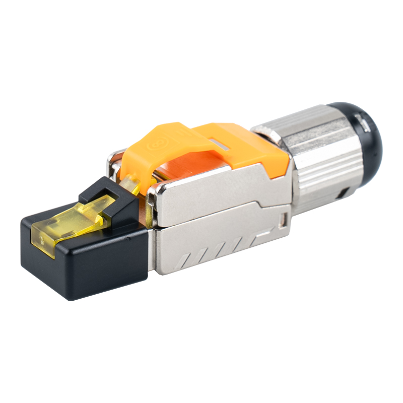 Cat6A Shielded Toolless RJ45 Connector （may plastic cover）RJ-G70S-C6A