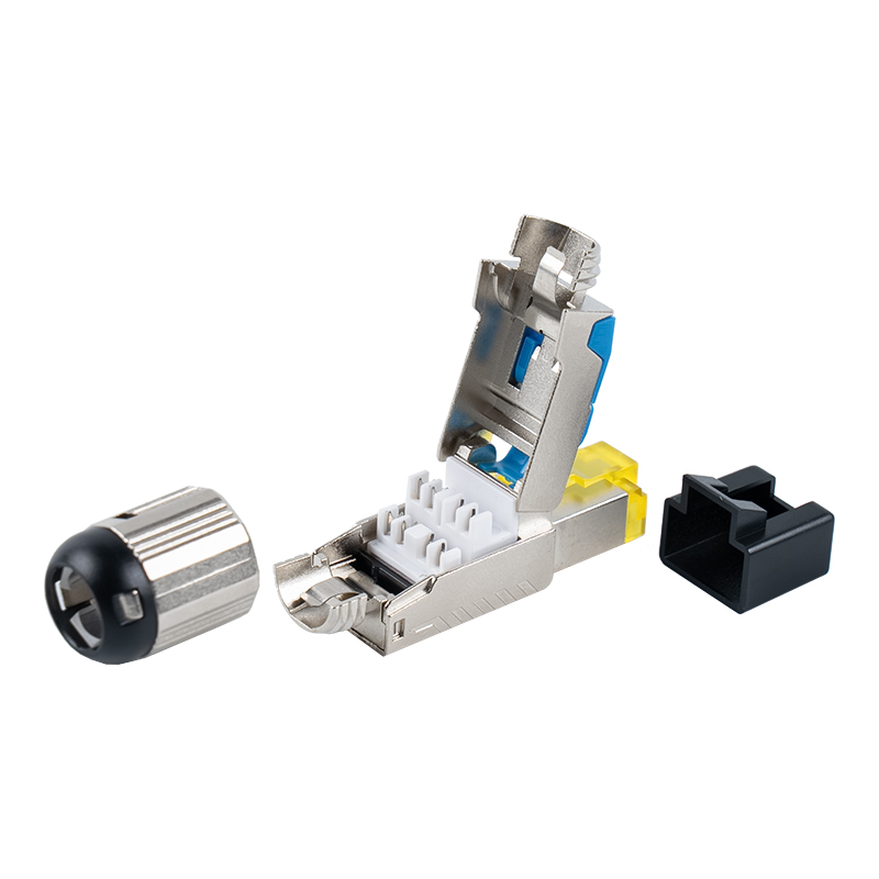 Cat6A Shielded Toolless RJ45 Connector (may plastic cover)RJ-G70S-C6A Cat6A Shielded Toolless RJ45 Connector (may plastic cover)RJ-G70S-C6A