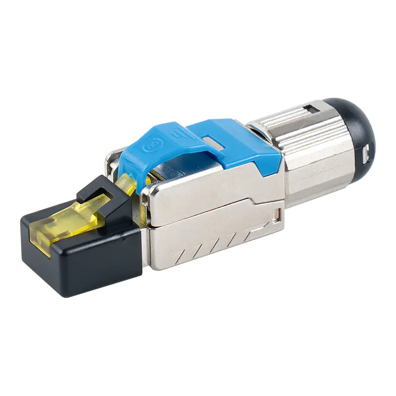 Cat6A Shielded Toolless RJ45 Connector (may plastic cover)RJ-G70S-C6A Cat6A Shielded Toolless RJ45 Connector (may plastic cover)RJ-G70S-C6A