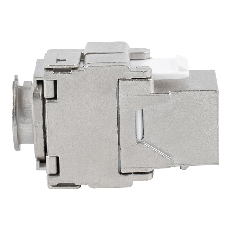 C6A Shielded 180° Tolless Keystone Jack (may bracket) SM-2335SH8C6A C6A Shielded 180° Tolless Keystone Jack (may bracket) SM-2335SH8C6A
