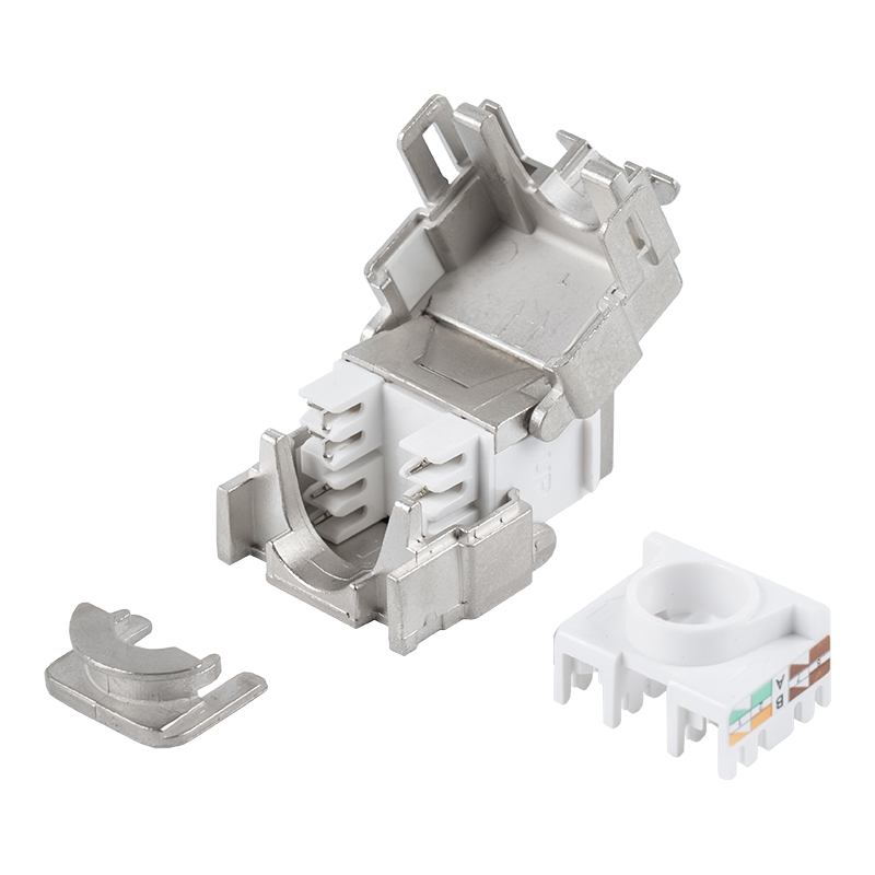 180-Degree Shielded Toolless Keystone Jack (na may lock) SM-2335BSH8C6A 180-Degree Shielded Toolless Keystone Jack (na may lock) SM-2335BSH8C6A
