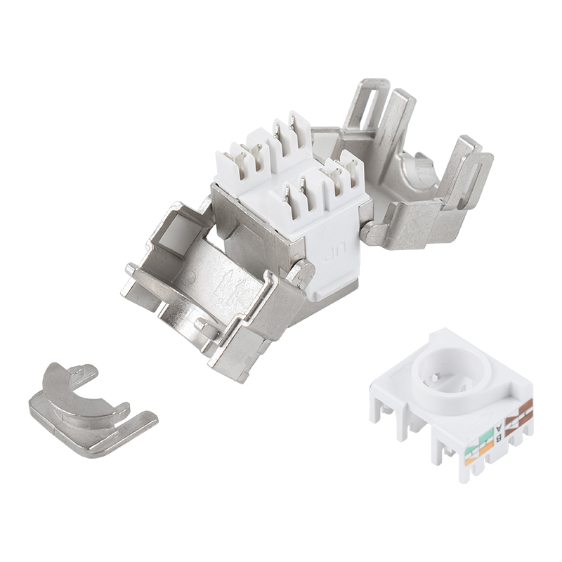 180-Degree Shielded Toolless Keystone Jack (na may lock) SM-2335BSH8C6A 180-Degree Shielded Toolless Keystone Jack (na may lock) SM-2335BSH8C6A
