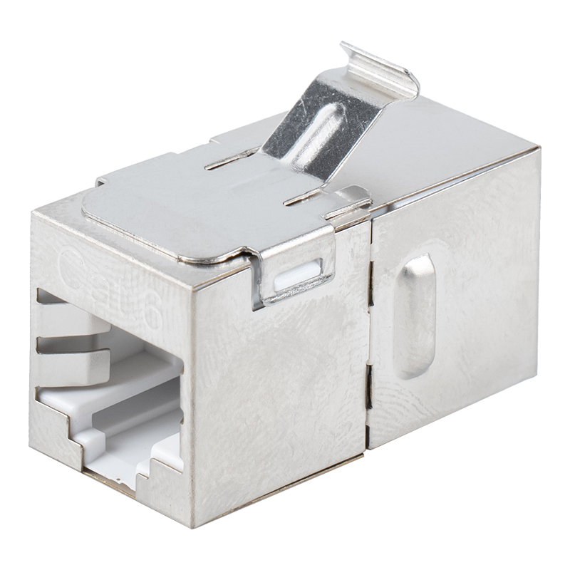 Cat6 Shielded RJ45 Straight Through Coupler (may metal clip) SM-2035SC6