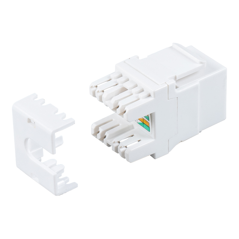 Cat6 Unshielded 180° Modular Jack (may shutter) SM-2064CD8C6 Cat6 Unshielded 180° Modular Jack (may shutter) SM-2064CD8C6