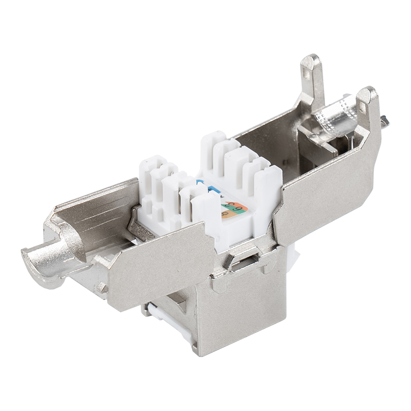 C6A Shielded 180° Tolless Keystone Jack (uri ng flip-open) SM-2336SH8C6A C6A Shielded 180° Tolless Keystone Jack (uri ng flip-open) SM-2336SH8C6A