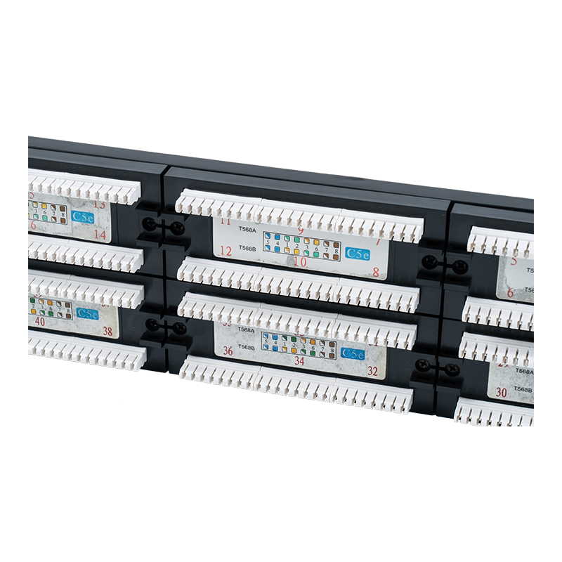 Cat5e 19-inch 2U Unshielded 48-Port Patch Panel (Dual-purpose IDC; may plastic cardboard insert) SP-3204D48-C5E Cat5e 19-inch 2U Unshielded 48-Port Patch Panel (Dual-purpose IDC; may plastic cardboard insert) SP-3204D48-C5E