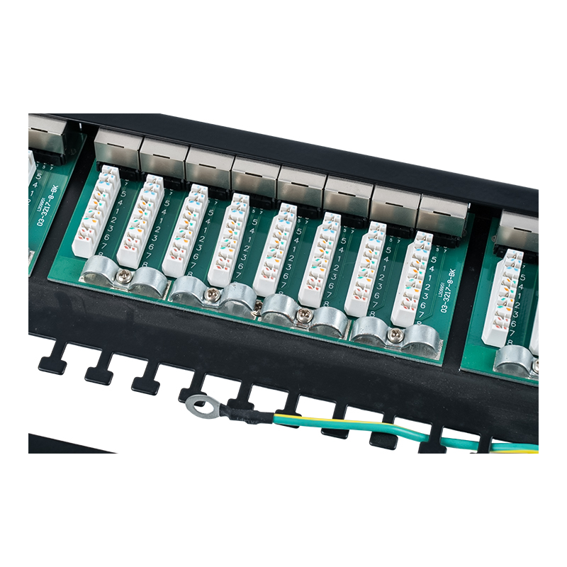 Kategorya 6 19-inch 1U shielded 24-port patch panel SP-3217SK24-C6A Kategorya 6 19-inch 1U shielded 24-port patch panel SP-3217SK24-C6A