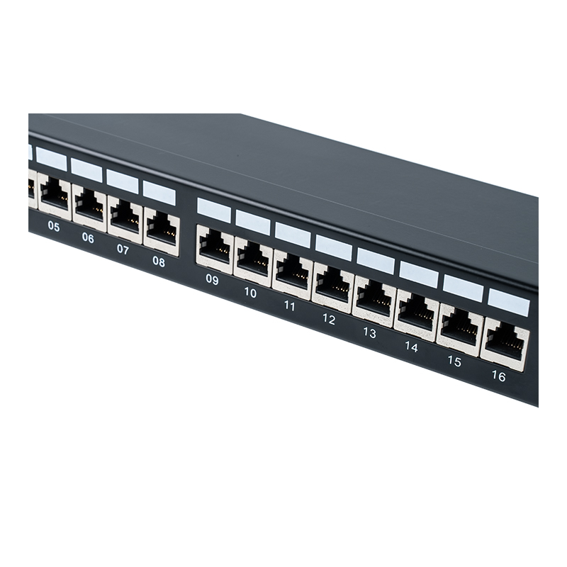 Kategorya 6 19-inch 1U shielded 24-port patch panel SP-3217SK24-C6A Kategorya 6 19-inch 1U shielded 24-port patch panel SP-3217SK24-C6A