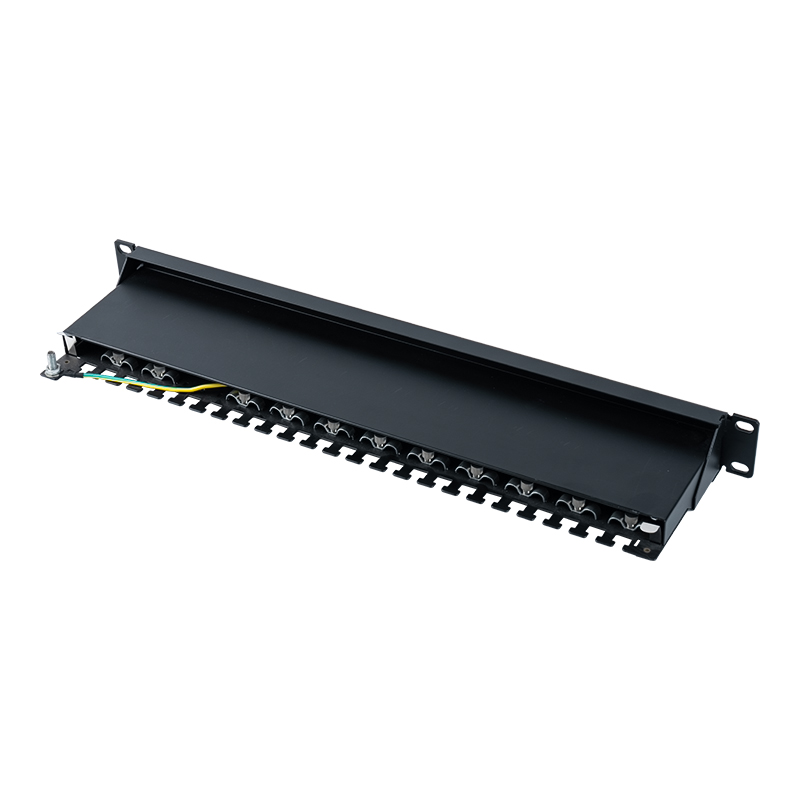 Kategorya 6 19-inch 1U shielded 24-port patch panel SP-3217SK24-C6A Kategorya 6 19-inch 1U shielded 24-port patch panel SP-3217SK24-C6A