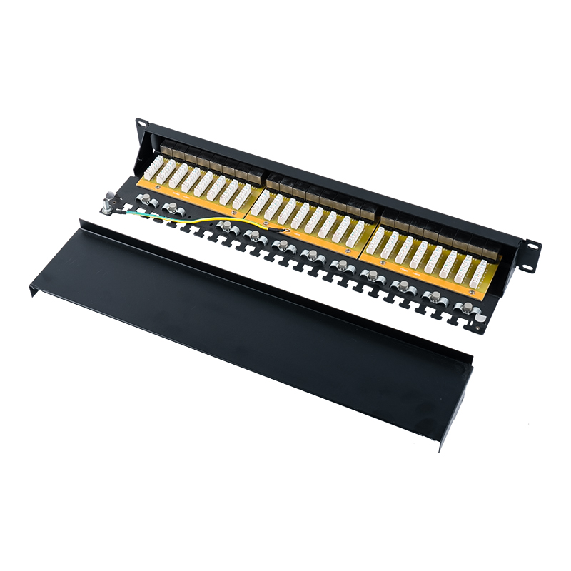 Kategorya 6 19-inch 1U shielded 24-port patch panel SP-3217SK24-C6A Kategorya 6 19-inch 1U shielded 24-port patch panel SP-3217SK24-C6A