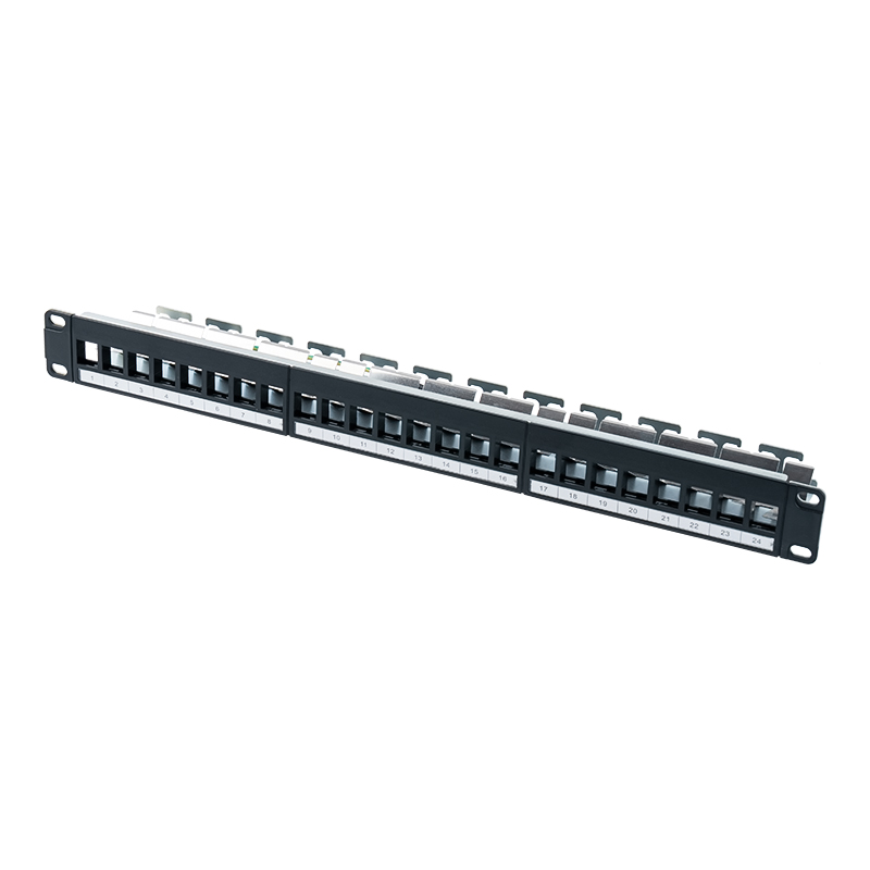 19-inch 1U 24-port shielded empty rack (may digital card) SP-3245S-24P