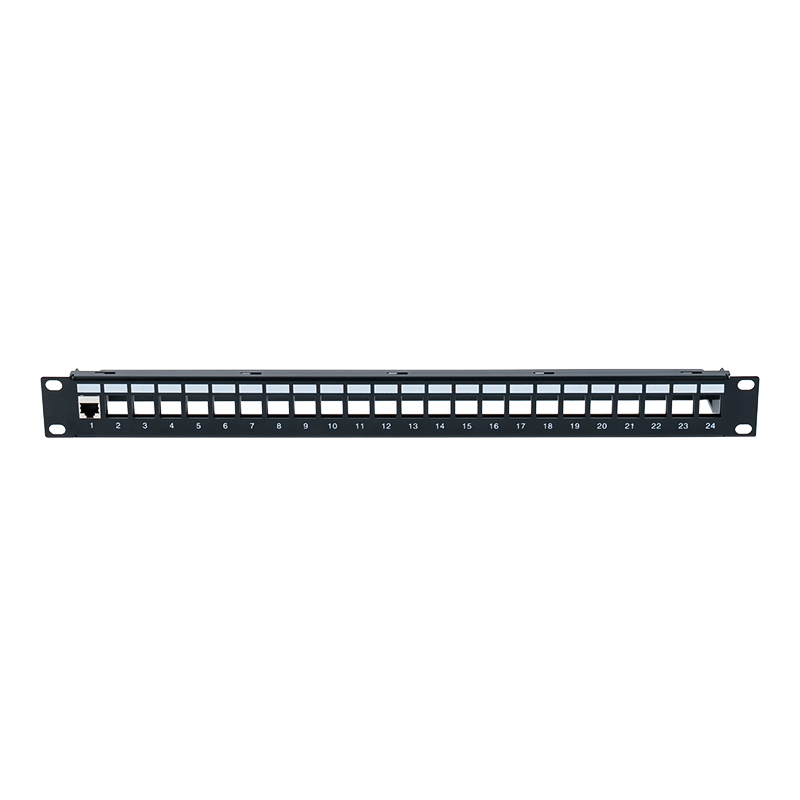 19-inch 1U 24-port shielded patch panel (na may C6 module) SP-3260-24P 19-inch 1U 24-port shielded patch panel (na may C6 module) SP-3260-24P