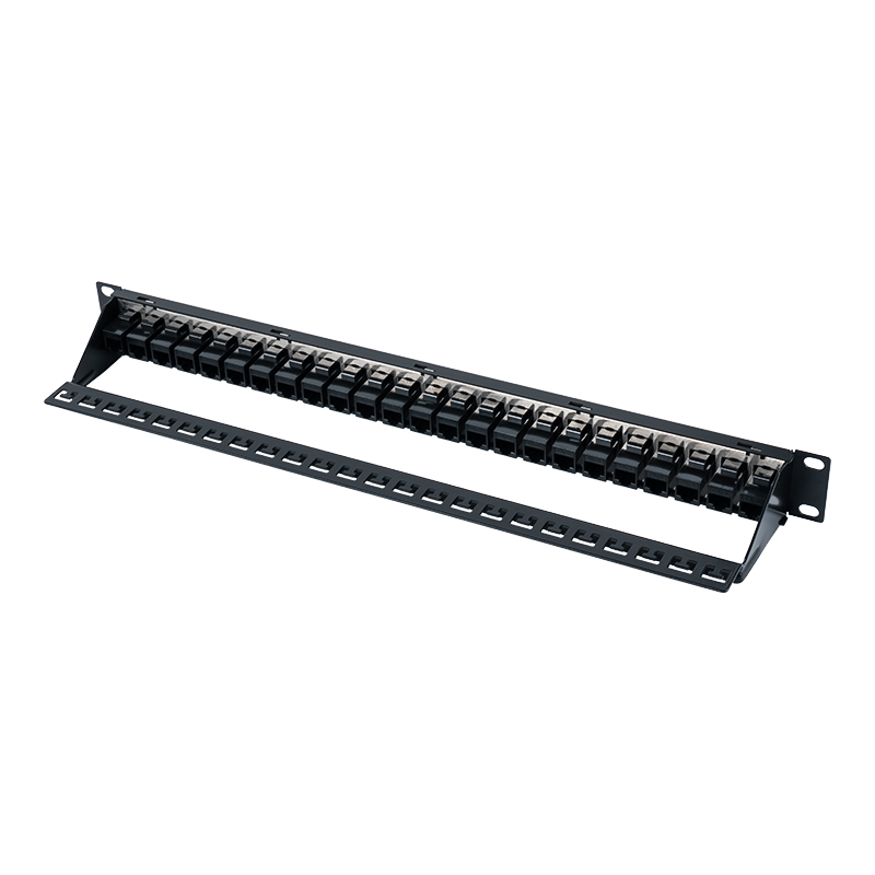 19-inch 1U 24-port shielded patch panel (na may C6 module) SP-3260-24P 19-inch 1U 24-port shielded patch panel (na may C6 module) SP-3260-24P