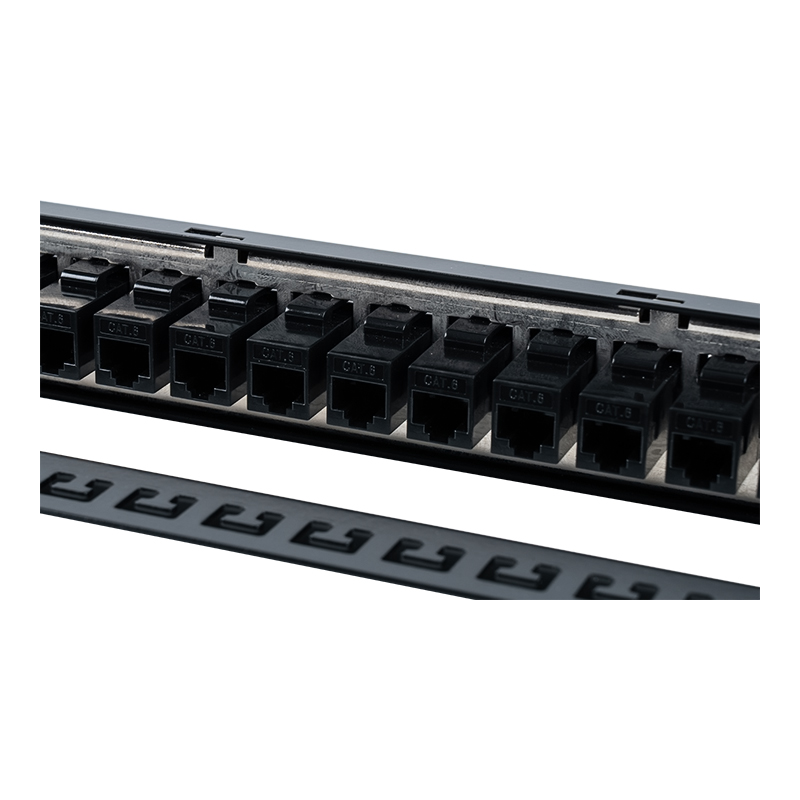 19-inch 1U 24-port shielded patch panel (na may C6 module) SP-3260-24P 19-inch 1U 24-port shielded patch panel (na may C6 module) SP-3260-24P