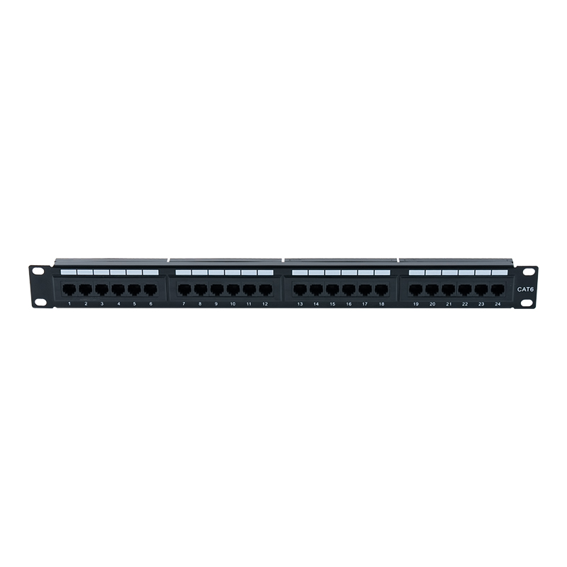 Cat6e 19-inch 1U Unshielded 24-Port Patch Panel (Dual-purpose IDC) SP-3310D24-C6A Cat6e 19-inch 1U Unshielded 24-Port Patch Panel (Dual-purpose IDC) SP-3310D24-C6A