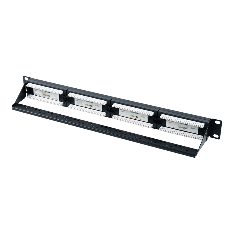 Cat6e 19-inch 1U Unshielded 24-Port Patch Panel (Dual-purpose IDC) SP-3310D24-C6A Cat6e 19-inch 1U Unshielded 24-Port Patch Panel (Dual-purpose IDC) SP-3310D24-C6A