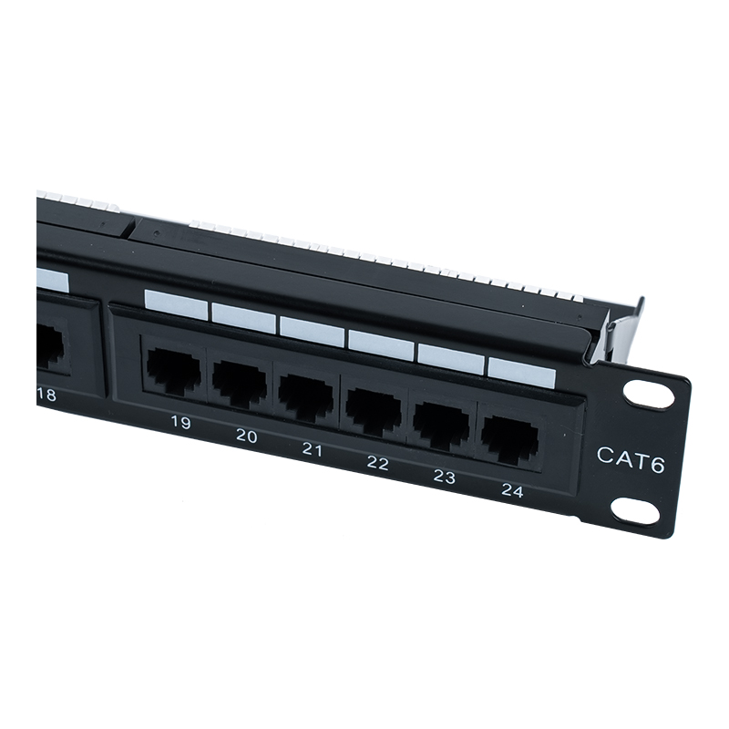 Cat6e 19-inch 1U Unshielded 24-Port Patch Panel (Dual-purpose IDC) SP-3310D24-C6A Cat6e 19-inch 1U Unshielded 24-Port Patch Panel (Dual-purpose IDC) SP-3310D24-C6A