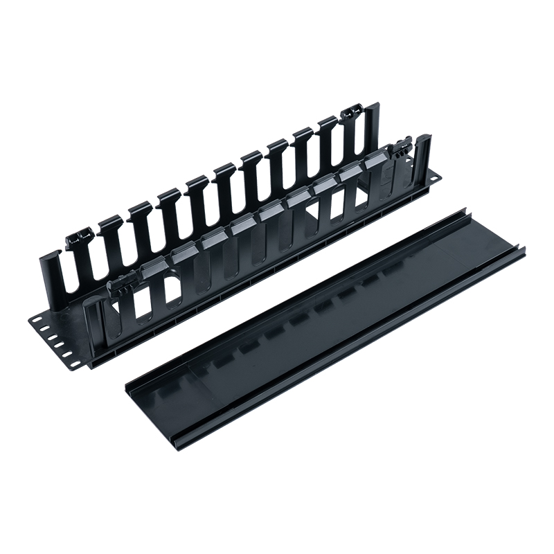 19-inch 2U Plastic Cable Management Stand (12 Ports) SP-3667-2U 19-inch 2U Plastic Cable Management Stand (12 Ports) SP-3667-2U