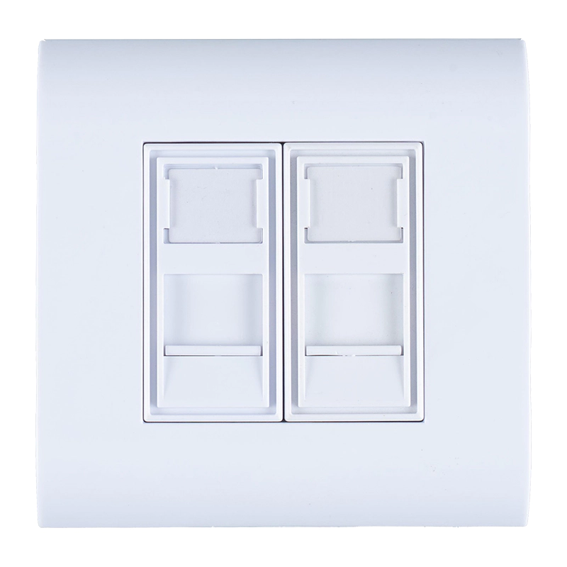 80-type na Blank Wall Plate na may 2 Bukas SW-4226A SW-4228A