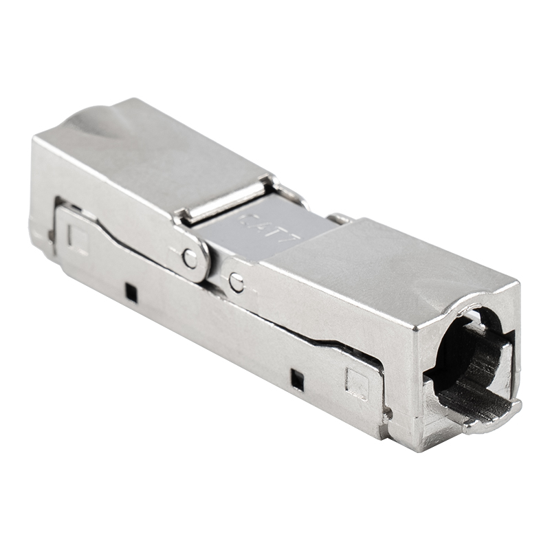 Cat6A Shielded Push-down Type Toolless Connector(Single opening) RJ-604S-1-C6A Cat6A Shielded Push-down Type Toolless Connector(Single opening) RJ-604S-1-C6A