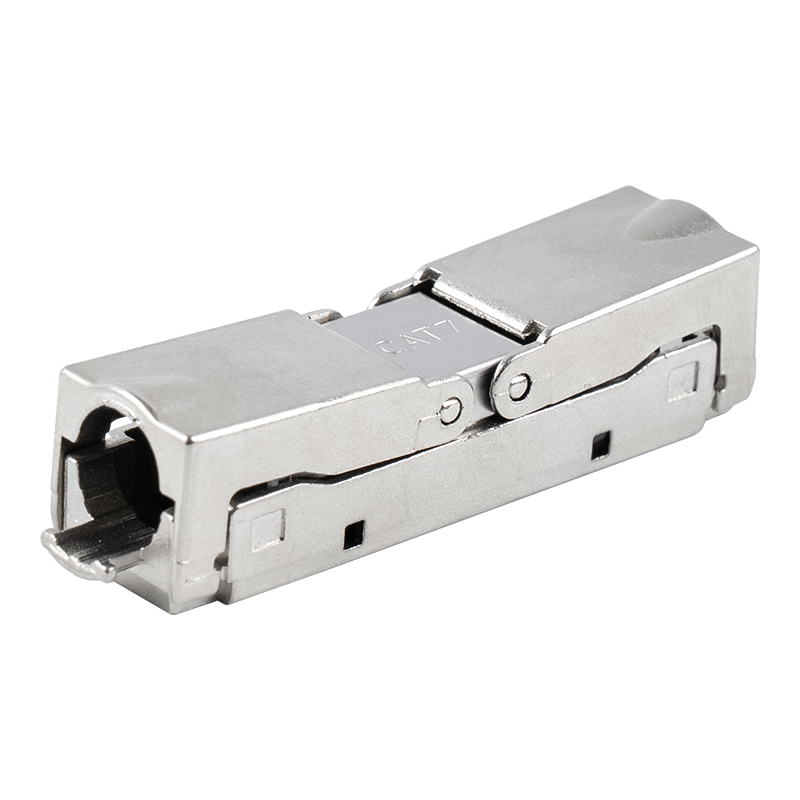 Cat6A Shielded Push-down Type Toolless Connector（Single opening） RJ-604S-1-C6A