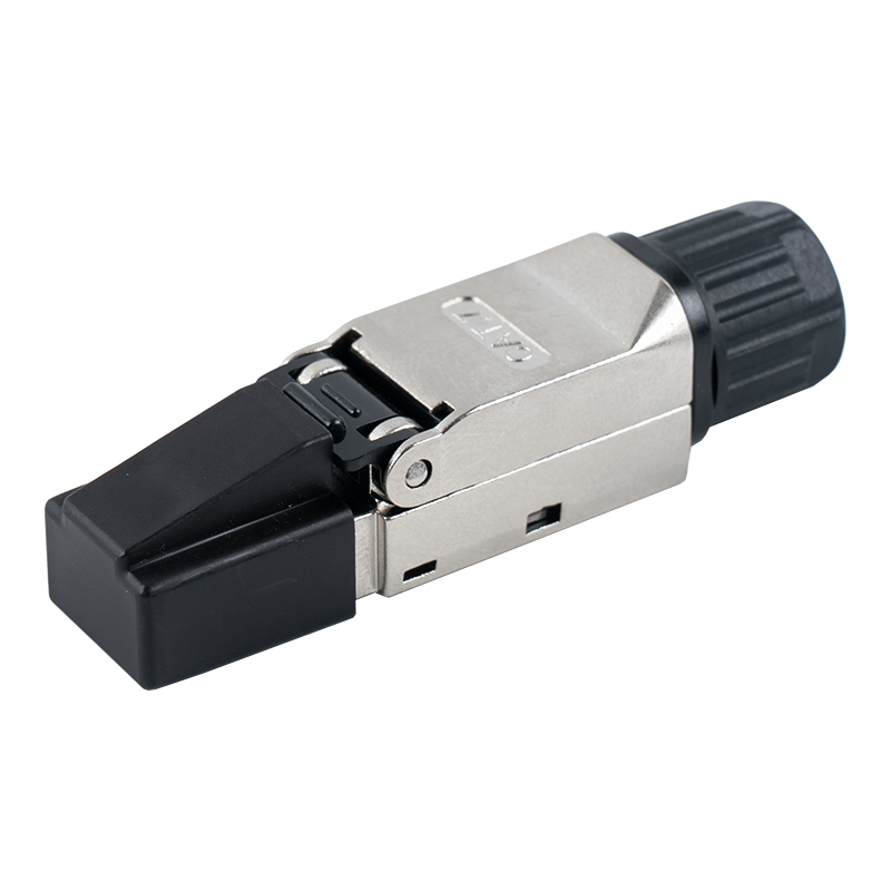Cat7 Shielded Toolless RJ45 Connector(na may mga Plastic Protective Sleeves) RJ-G50S-1-C7 Cat7 Shielded Toolless RJ45 Connector(na may mga Plastic Protective Sleeves) RJ-G50S-1-C7