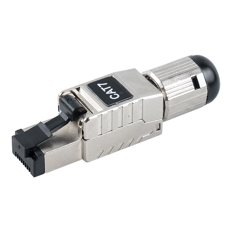 Cat7 Shielded Toolless RJ45 Connector(na may Black Plastic Spring Clip) RJ-G60S-1-C7 Cat7 Shielded Toolless RJ45 Connector(na may Black Plastic Spring Clip) RJ-G60S-1-C7