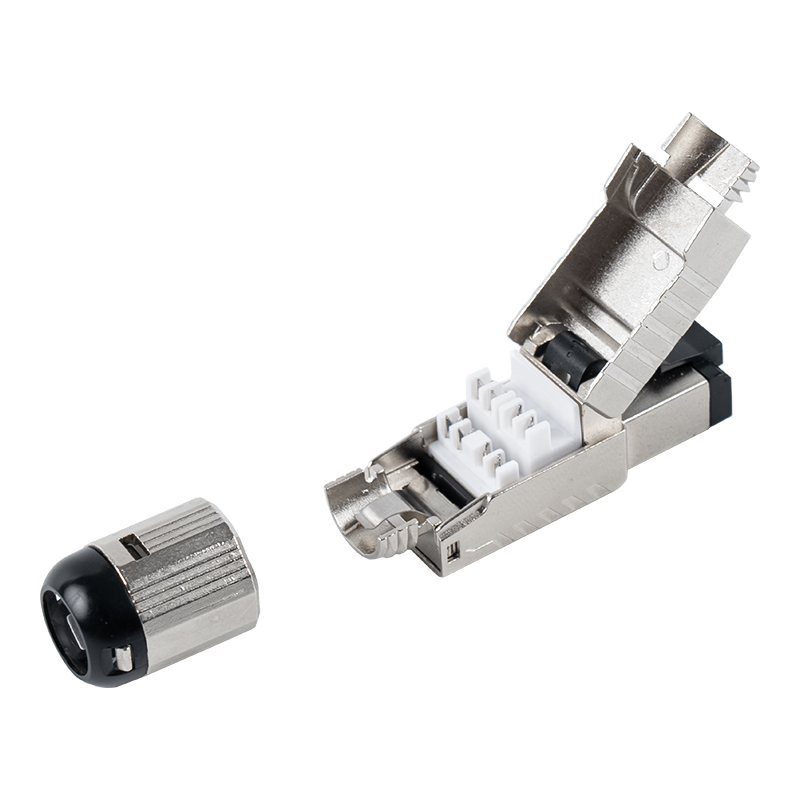Cat7 Shielded Toolless RJ45 Connector(na may Black Plastic Spring Clip) RJ-G60S-1-C7 Cat7 Shielded Toolless RJ45 Connector(na may Black Plastic Spring Clip) RJ-G60S-1-C7