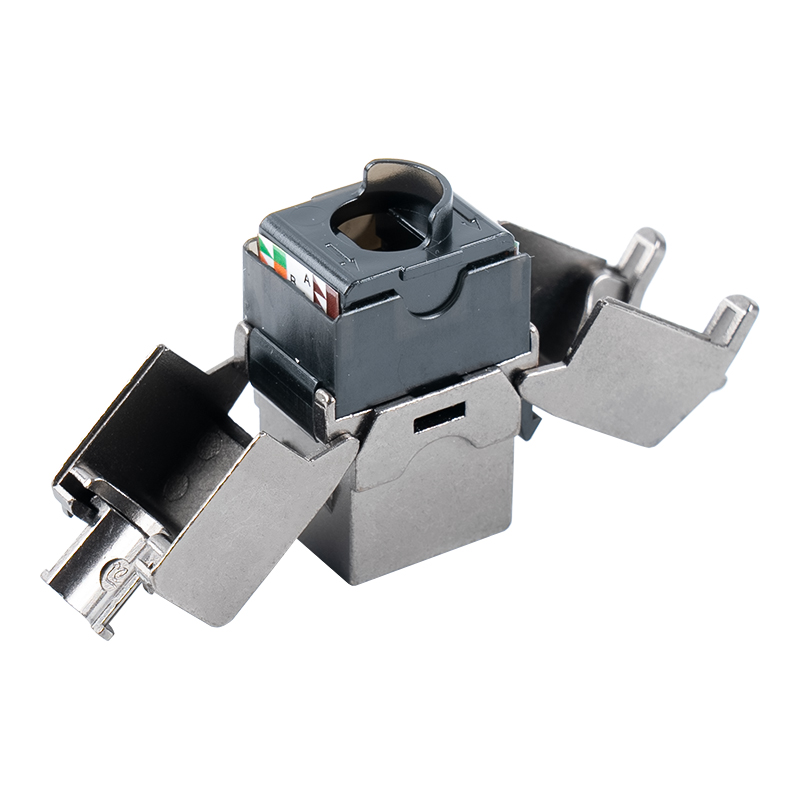 C6A Shielded 180° Tolless Keystone Jack (uri ng flip-open) SM-2336SH8C6A C6A Shielded 180° Tolless Keystone Jack (uri ng flip-open) SM-2336SH8C6A