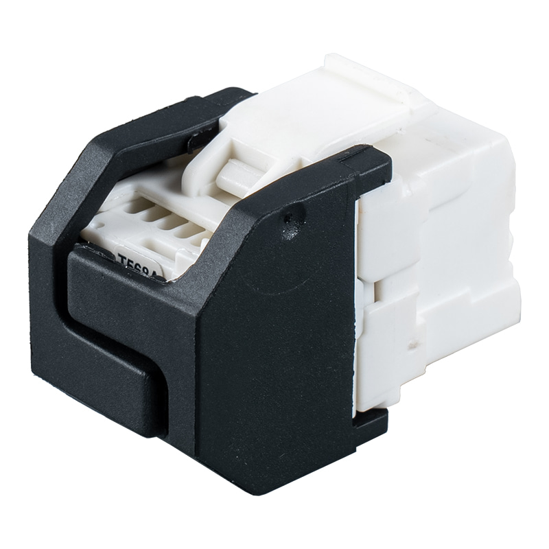 Cat6 Unshielded 180° Toolless Modular Jack (may shutter) SM-2399H8C6 Cat6 Unshielded 180° Toolless Modular Jack (may shutter) SM-2399H8C6