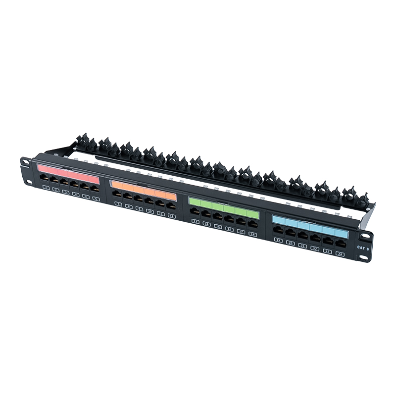 19-inch 1U 24-port unshielded rack (flip-top na plastic window) SP-3405-24P