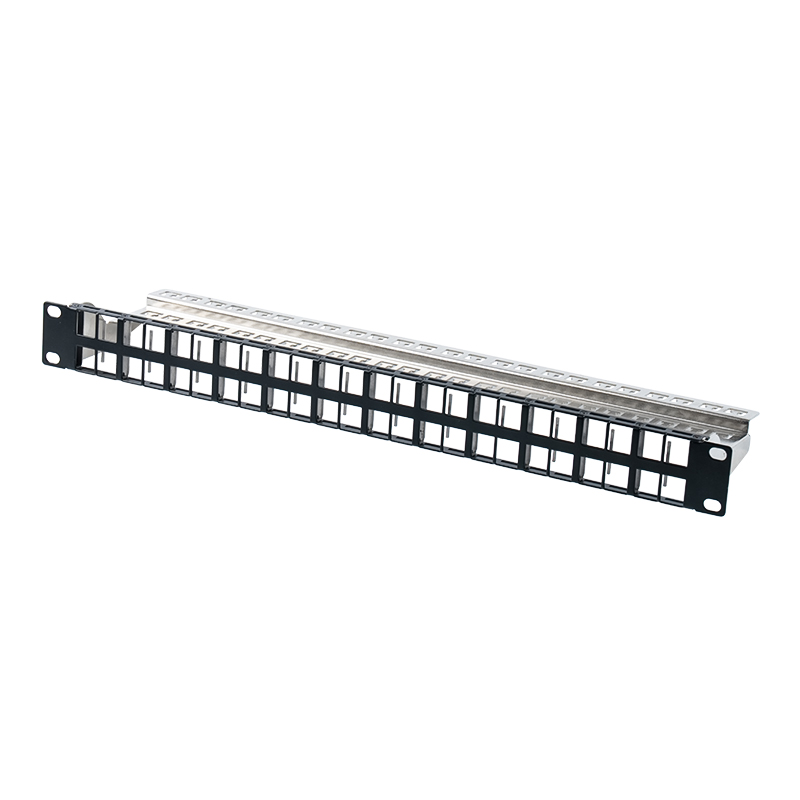 19-inch 1U 24-port shielded empty rack (walang numerong bersyon) SP-3407-24P
