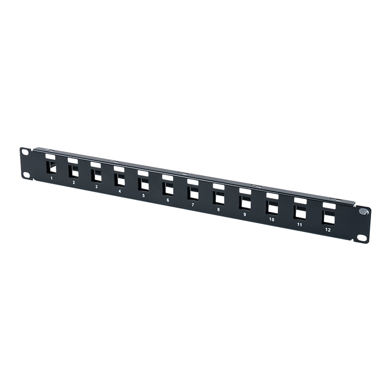 19-inch 1U 12-port na may kalasag na blangkong frame SP-3409S-12P