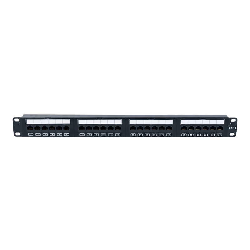C6 19-inch 1U Unshielded 24-Port Patch Panel (Flip-top Plastic Window) SP-3411D24-C6 C6 19-inch 1U Unshielded 24-Port Patch Panel (Flip-top Plastic Window) SP-3411D24-C6