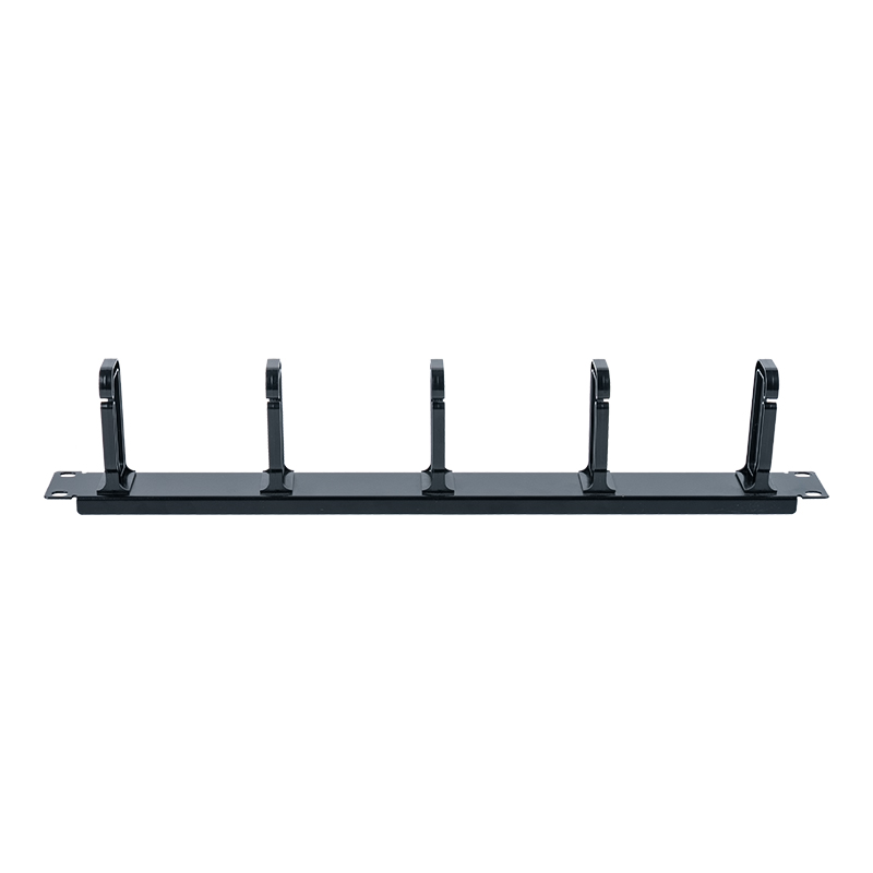 19-inch 1U Plastic Cable Management Panel (na may 5 Plastic Ring) SP-3801-1U 19-inch 1U Plastic Cable Management Panel (na may 5 Plastic Ring) SP-3801-1U