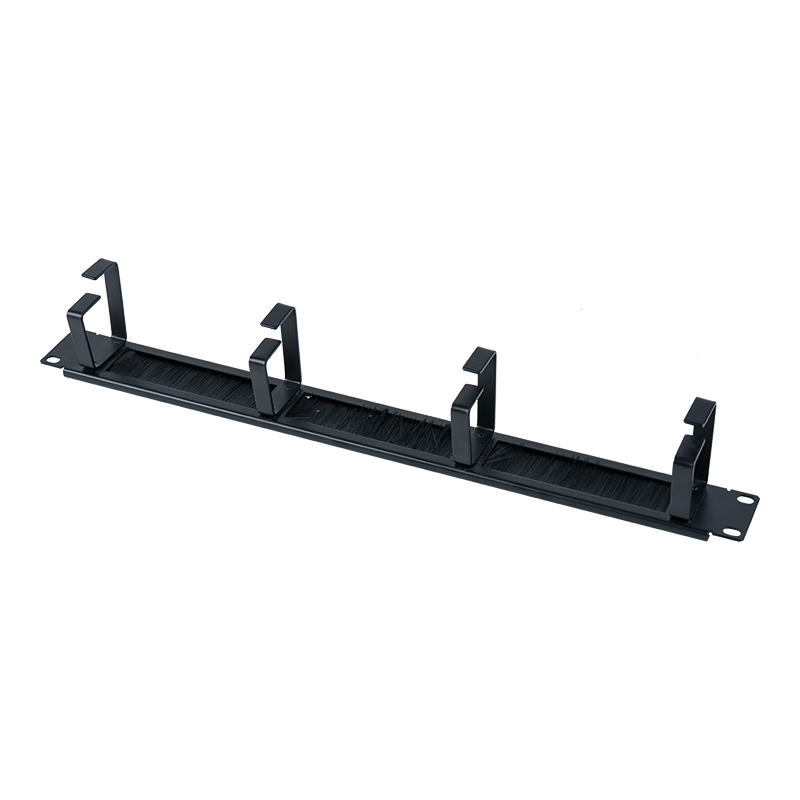19-inch 4-Ring Plastic Cable Management Panel (may Brush) SP-3804-1U